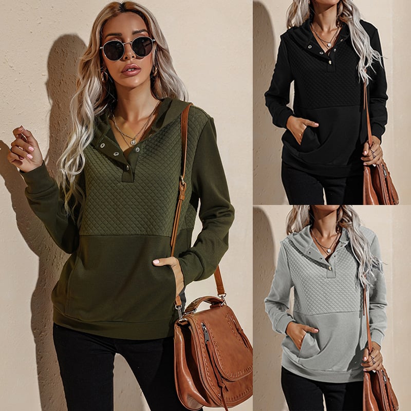 Women's Slim Fit Long-Sleeved Hooded Sweater