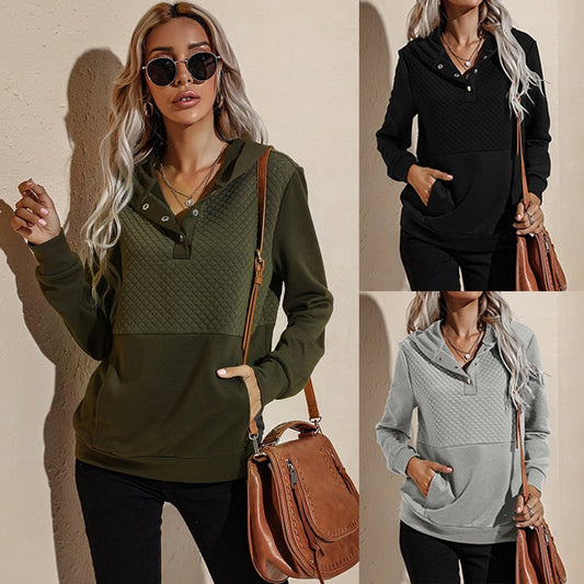 Women's Slim Fit Hooded Sweater — Long Sleeve Pullover