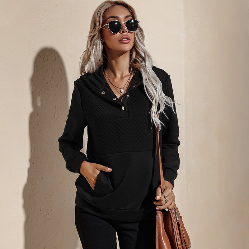 Women's Slim Fit Long-Sleeved Hooded Sweater