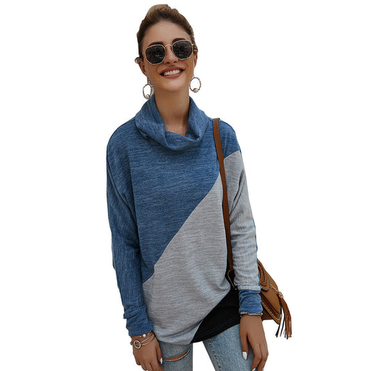 Women's Geometric Stitching T-Shirt and Top
