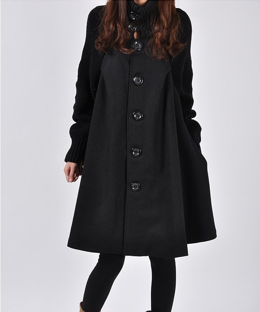 Women's Fashion Mid-Length Trench Coat