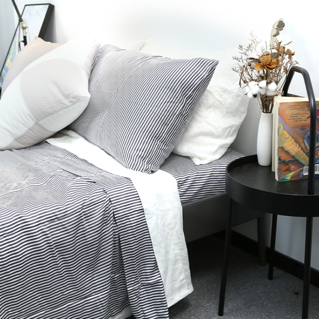 Bamboo Fiber Solid Color Bedding Set