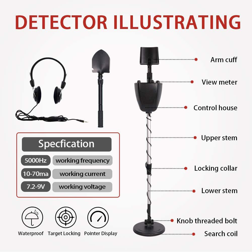 Upgraded Metal Detector for Gold and Silver GC-1016A