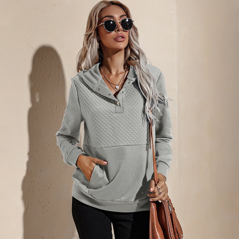 Women's Slim Fit Long-Sleeved Hooded Sweater