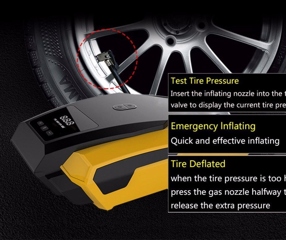 Electric Car Air Pump Inflator Tool