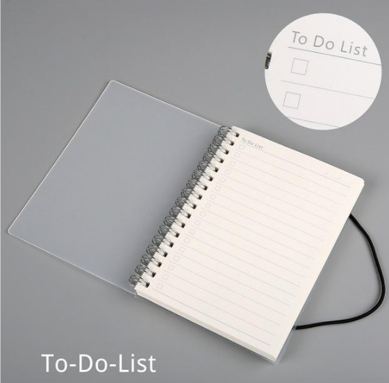 Transparent Frosted Notebook - Coil Bound Student Supplies