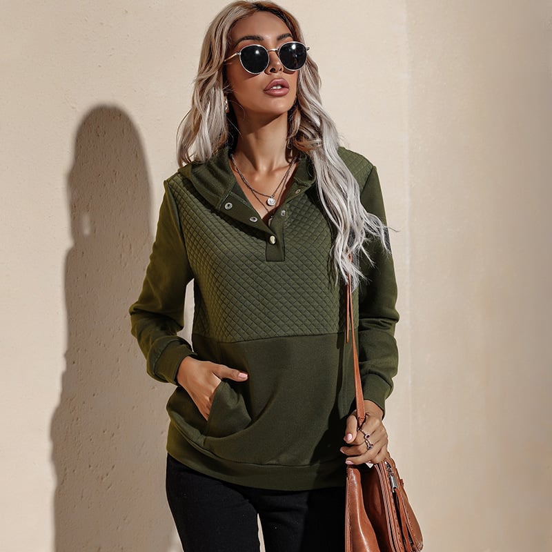 Women's Slim Fit Long-Sleeved Hooded Sweater