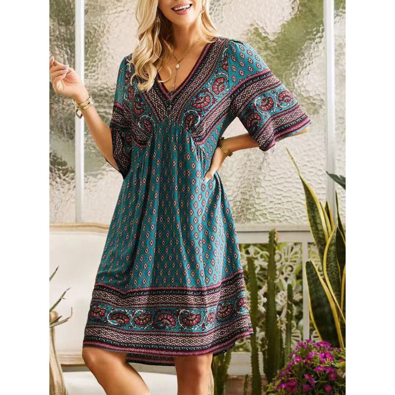Summer New Ethnic Style Dress for Women