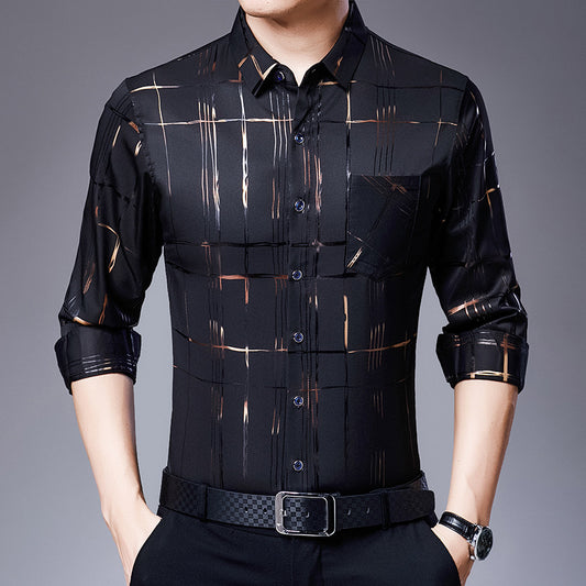 Men's Casual Spandex Fashion Shirt